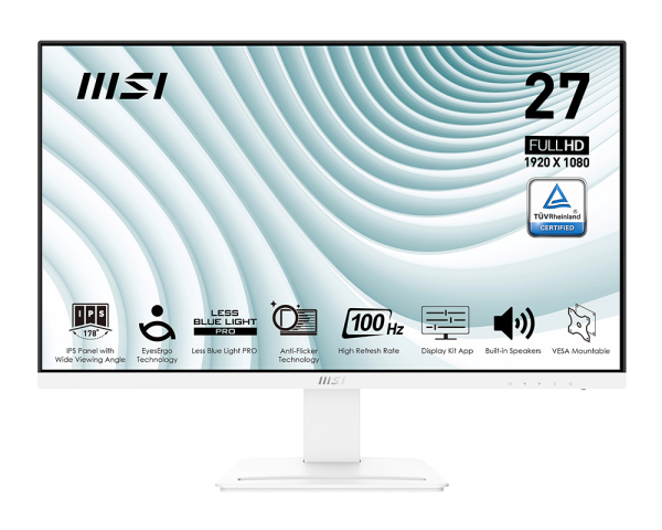 MSI Pro MP273AW, 27'' Monitor, 1920 x 1080 (FHD), IPS, 100Hz, TUV